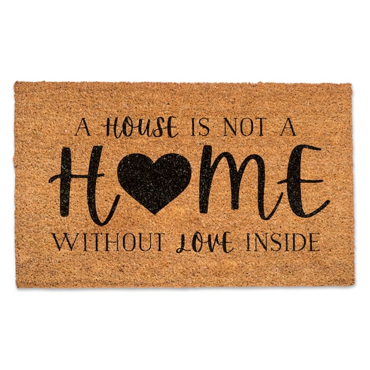 Home with Love Inside 30" x 18" Door Mat